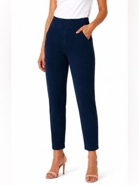 HALARA Jeans Pants Crop Pull On Dark Navy Skinny Comfy Soft Stretchy Ankle